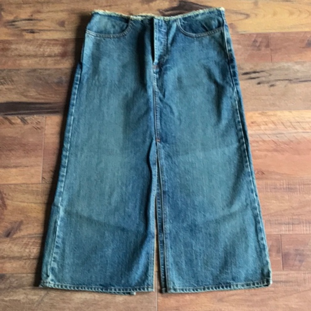 Vintage j crew denim jean skirt